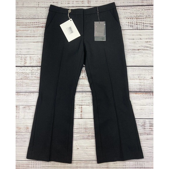 ALEXANDER MCQUEEN Black Kick‎ Flare Cropped Trouser Pants NWT 31” Waist IT 42 - Picture 3 of 6
